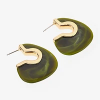 Bijoux Bar Womens 1 1/2 Inch Hoop Earrings
