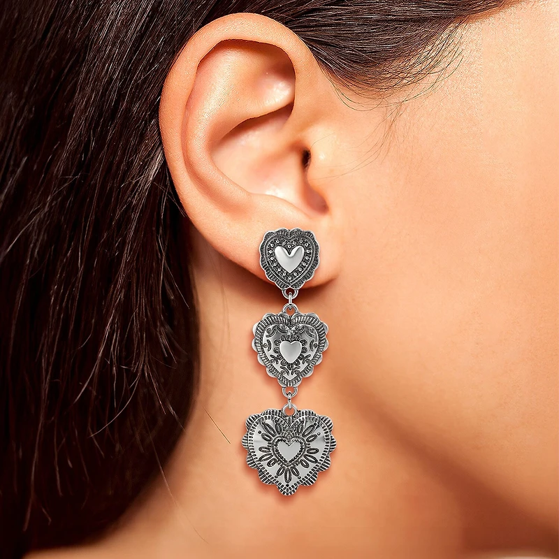 JS Jessica Simpson Womens Drop Earrings