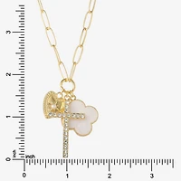 JS Jessica Simpson Womens Multi Color Alloy 18 Inch Pendant Necklace