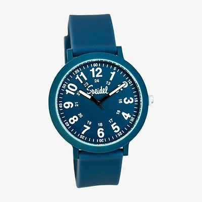 Speidel Denim Color Pop Unisex Adult Blue Strap Watch