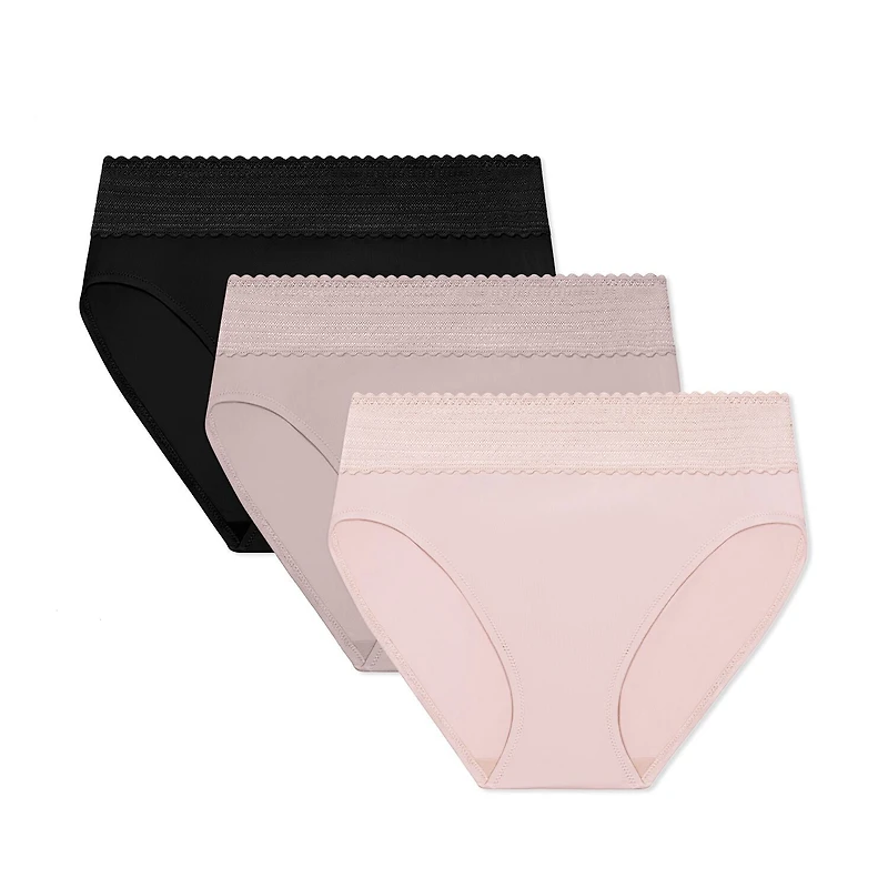 Warners® No Pinching Problems® DigFree Comfort Waist with Lace Cotton Hi-Cut - WRW263HC04