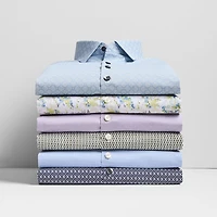 J. Ferrar Ultra Comfort Mens Slim Fit Stretch Fabric Wrinkle Free Long Sleeve Dress Shirt