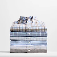 Stafford Coolmax All Season Ecomade Oxford Mens Slim Fit Stretch Fabric Wrinkle Free Long Sleeve Dress Shirt