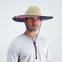 Totes Lifeguard Americana Straw Mens Safari Hat