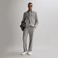 J. Ferrar Heather Twill Mens Straight Fit Flat Front Pant