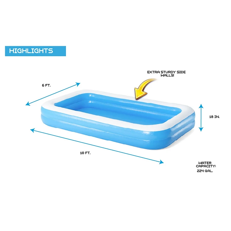 Bestway Rectangular Family Kiddie Pool