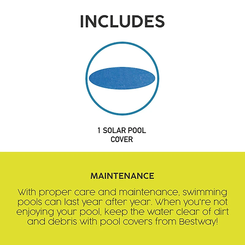 Bestway Solar Cover 12f Kiddie Pool