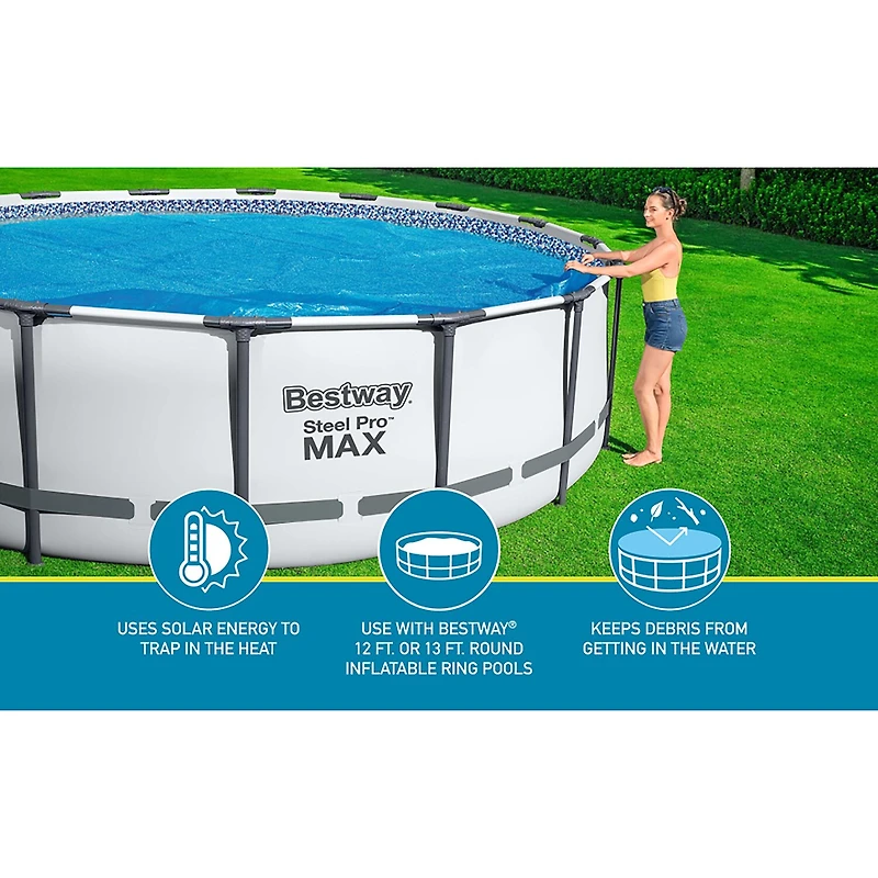 Bestway Solar Cover 12f Kiddie Pool