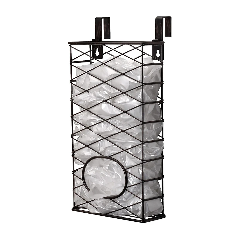 Gourmet Basics by Mikasa Plastic Bag Holder Rectangular Basket