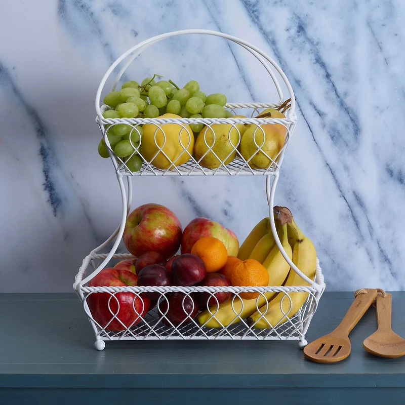 Gourmet Basics by Mikasa Metal Fruit Basket