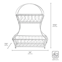 Gourmet Basics by Mikasa Metal Fruit Basket