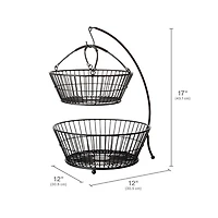 Gourmet Basics by Mikasa Tully 2 Tier Basket