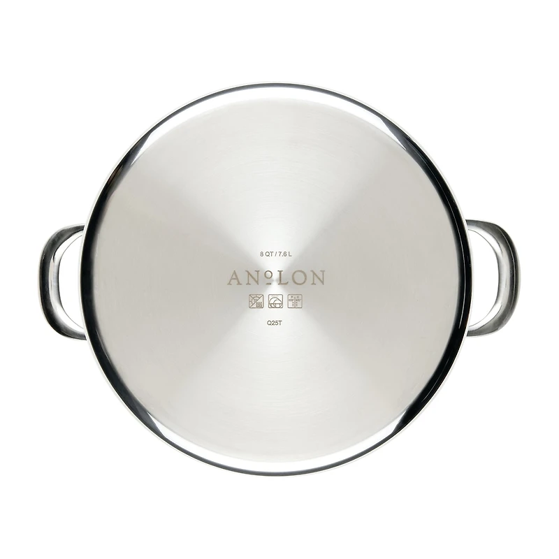 Anolon Everlast Tri-Ply Clad 8 Qt Stainless Steel Stockpot