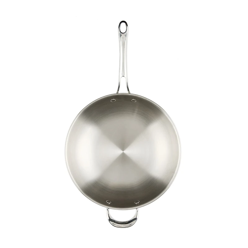 Anolon Everlast Tri-Ply Clad 12 1/2 Inch Stainless Steel Stir Fry Pan