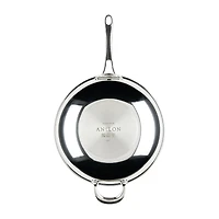 Anolon Everlast Tri-Ply Clad 12 1/2 Inch Stainless Steel Stir Fry Pan