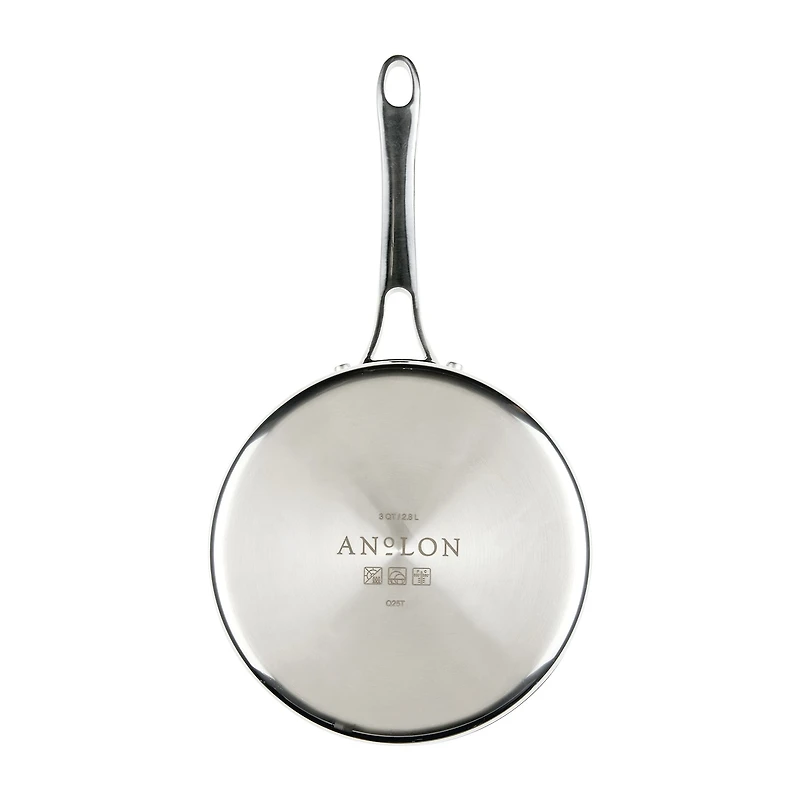Anolon Everlast Tri-Ply Clad 3 Qt Stainless Steel Sauce Pan