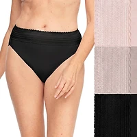 Warners® No Pinching Problems® DigFree Comfort Waist with Lace Cotton Hi-Cut - WRW263HC04