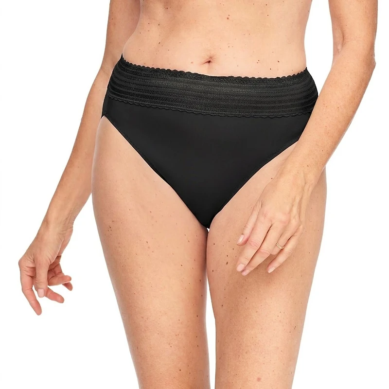 Warners® No Pinching Problems® DigFree Comfort Waist with Lace Cotton Hi-Cut - WRW263HC04
