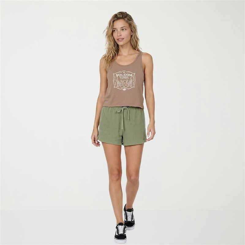 VOLCOM Womens Juniors Sleeveless Tank Top