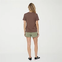 VOLCOM Womens Juniors Crew Neck Short Sleeve Regular Fit Graphic T-Shirt