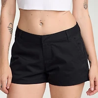 VOLCOM Juniors Womens Mid Rise Shortie Short