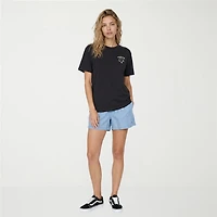 VOLCOM Womens Juniors Crew Neck Short Sleeve Regular Fit Graphic T-Shirt
