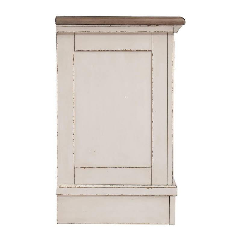 Signature Design by Ashley Realyn 3-Drawer Nightstand in Chipped White