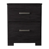 Signature Design by Ashley Belachime 2-Drawer Nightstand in Charcoal