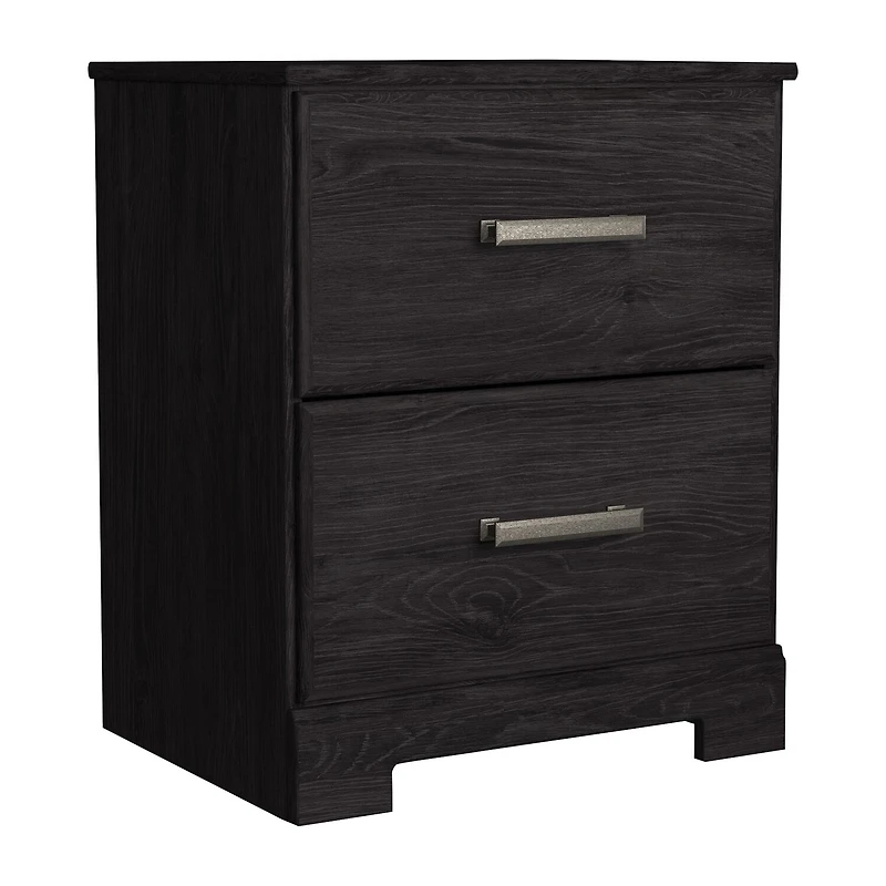 Signature Design by Ashley Belachime 2-Drawer Nightstand in Charcoal