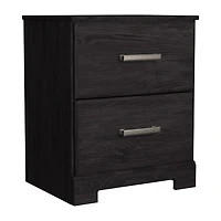 Signature Design by Ashley Belachime 2-Drawer Nightstand in Charcoal