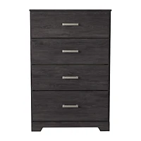 Signature Design by Ashley Belachime 4-Drawer Chest of Drawers in Charcoal