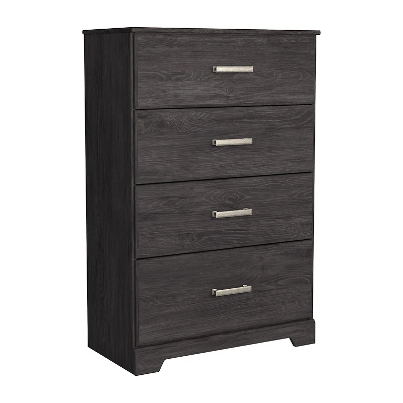 Signature Design by Ashley Belachime 4-Drawer Chest of Drawers in Charcoal