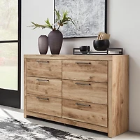 Signature Design by Ashley Hyanna 6-Drawer Dresser in Tan Brown