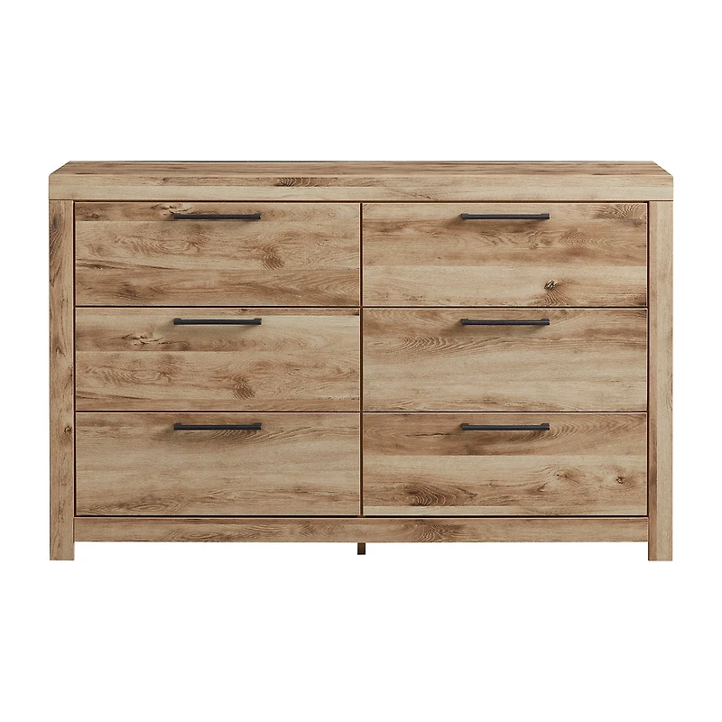 Signature Design by Ashley Hyanna 6-Drawer Dresser in Tan Brown