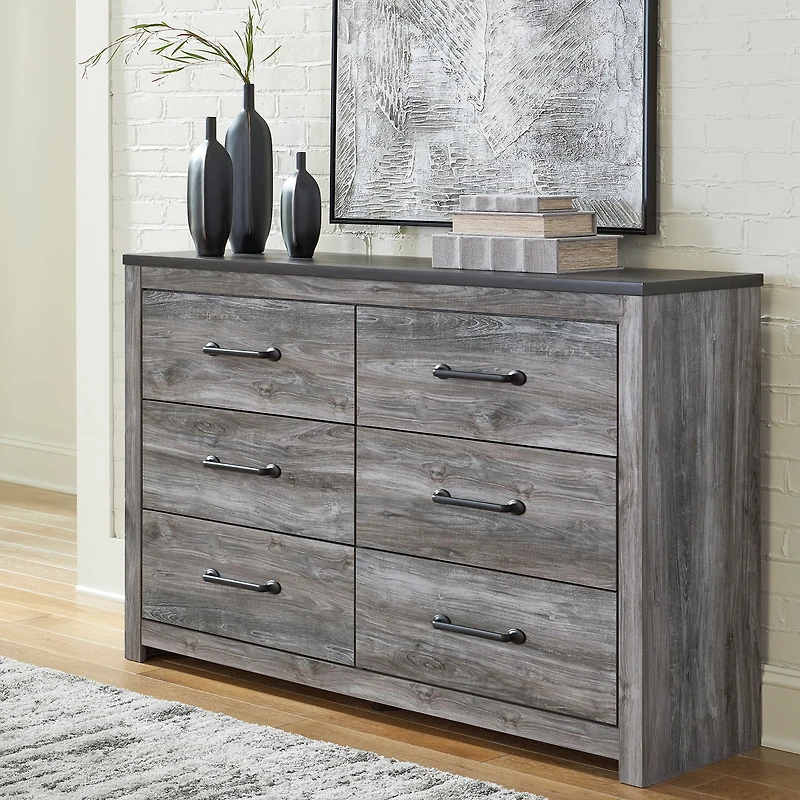 Signature Design by Ashley Bronyan 6-Drawer Dresser in Dark Gray