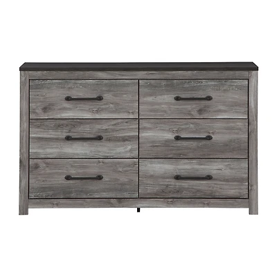 Signature Design by Ashley Bronyan 6-Drawer Dresser in Dark Gray