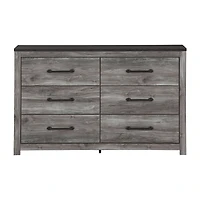 Signature Design by Ashley Bronyan 6-Drawer Dresser in Dark Gray