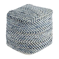 Signature Design by Ashley® Chevron Pouf Ottoman