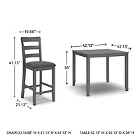 Signature Design by Ashley® Brisben 5-pc. Counter Height Square Dining Set