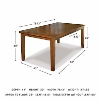 Signature Design by Ashley® Essex Gently Distressed Dining Room Table