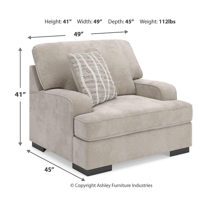 Signature Design by Ashley® High Profile Upholstered Oversized Armchair