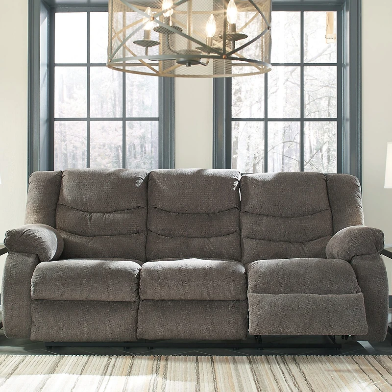 Signature Design by Ashley® Henderson Pad-Arm Reclining Sofa