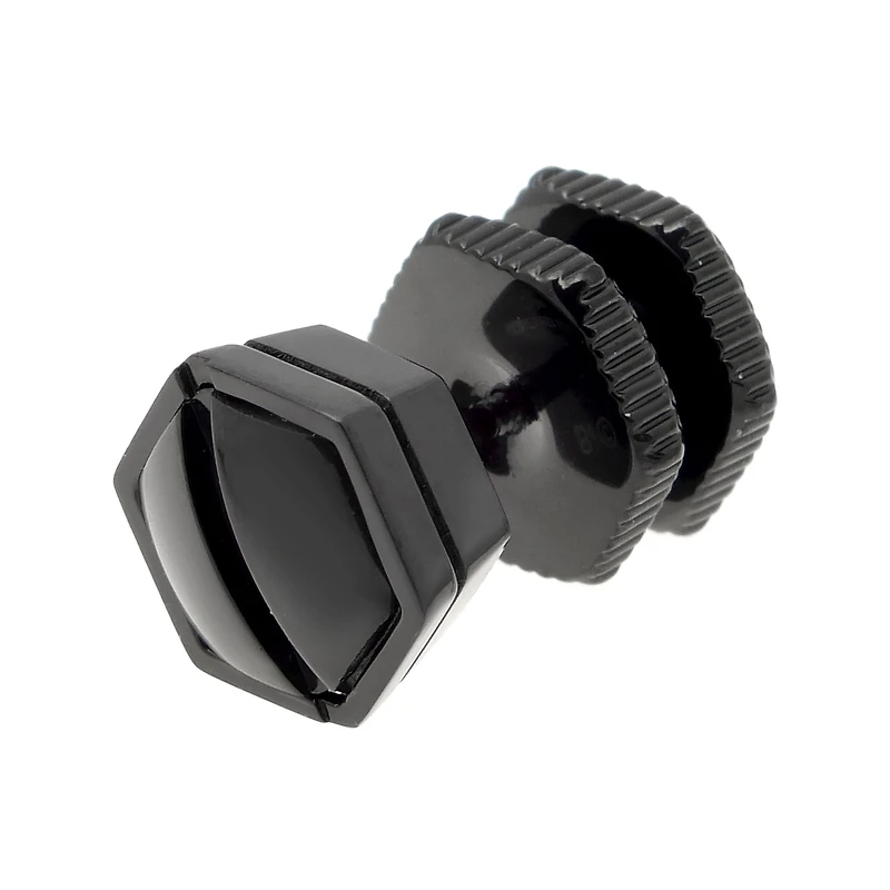 Mens Stainless Steel & Black IP Stud Earring