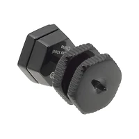 Mens Stainless Steel & Black IP Stud Earring