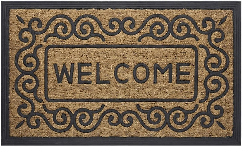 Achim Scrolls Scroll Rectangular Doormat