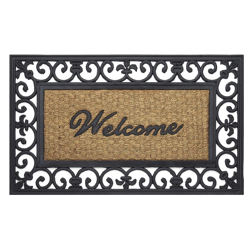 Achim Fleur De Lis Coir 18"X30" Doormat