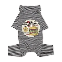 Touchdog Onesie Lightweight Breathable Printed Full Body Pet Dog T-Shirt Pajamas
