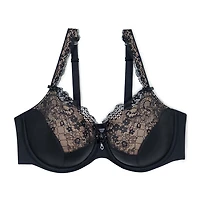 Curvy Couture Tulip Lace Push Up Bra-1017