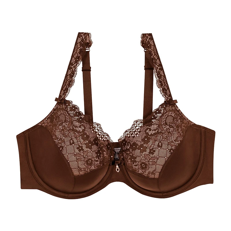 Curvy Couture Balconette Push Up Underwire Bra 1017