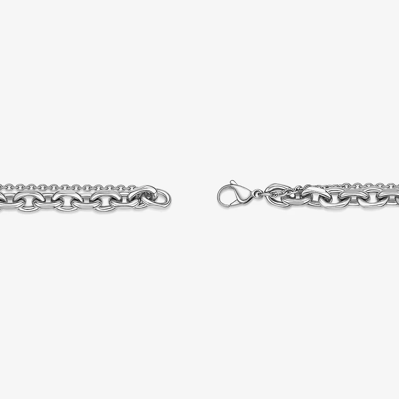 Mens Stainless Steel 22 Inch Link Chain Necklace